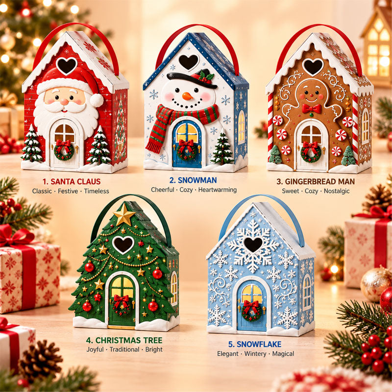 🍬Boîte‑cadeau Maison de Noël — l'emballage devient lui‑même un cadeau🎄