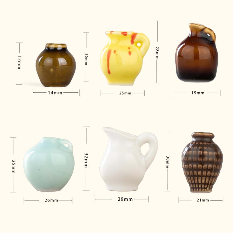 🌼 Mini-vases en céramique comme aimants pour réfrigérateu