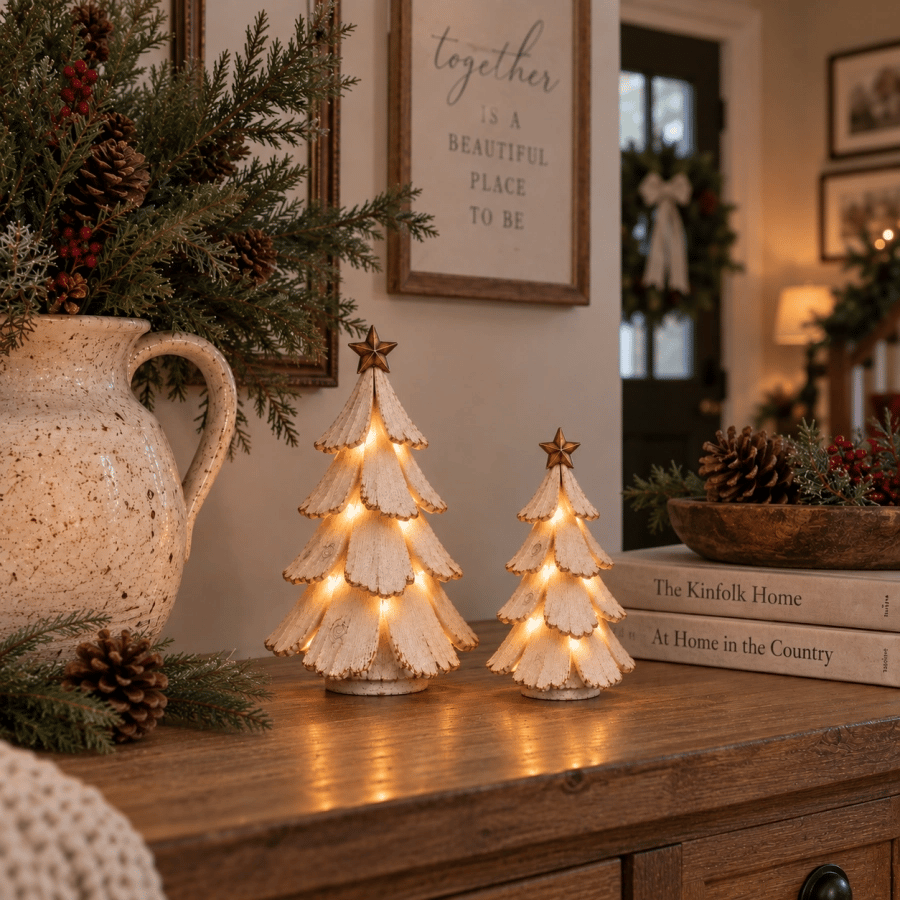 🎄✨Sapin de Noël vintage lumineux – Une touche de nostalgie chaleureuse pour les fêtes💡