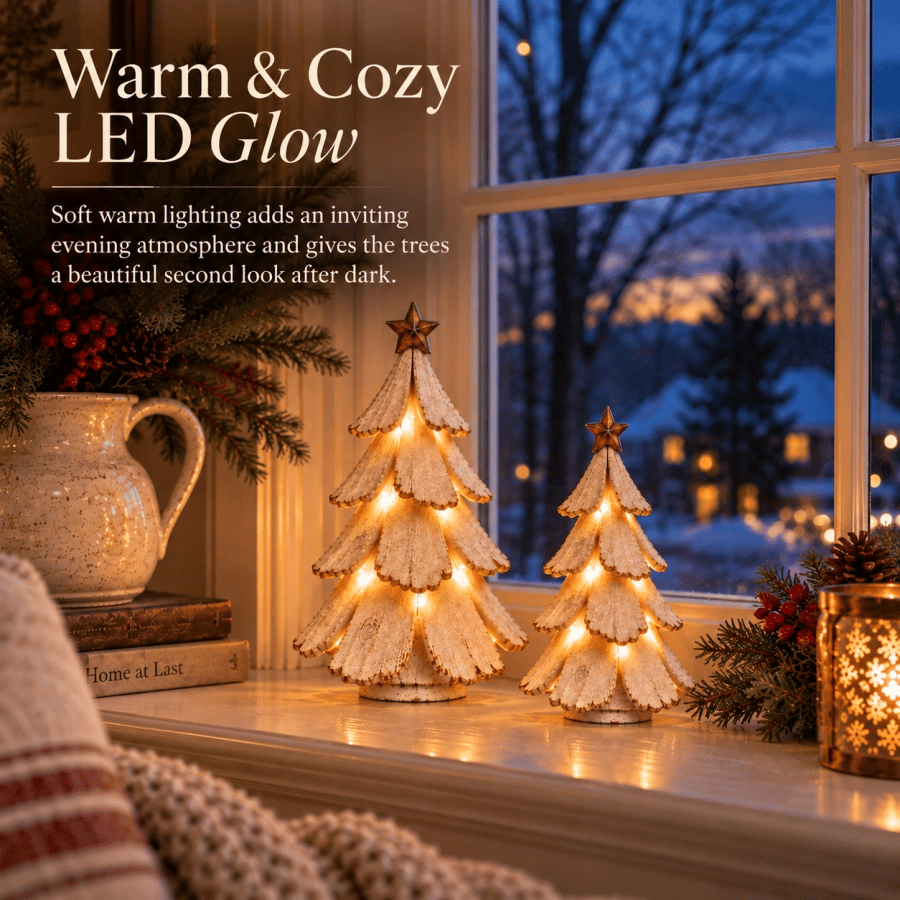 🎄✨Sapin de Noël vintage lumineux – Une touche de nostalgie chaleureuse pour les fêtes💡