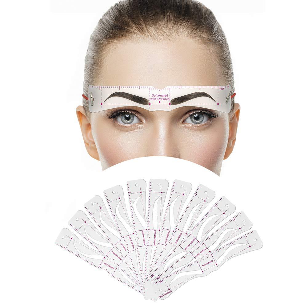 ✨👁 Kit de 12 pochoirs à sourcils — Des sourcils parfaitement symétriques sans effort