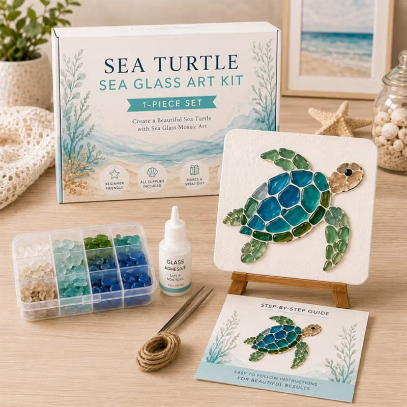 🌊✨ Kit d'art DIY sur le thème de l'océan – Créez un chef-d'œuvre en mosaïque époustouflant