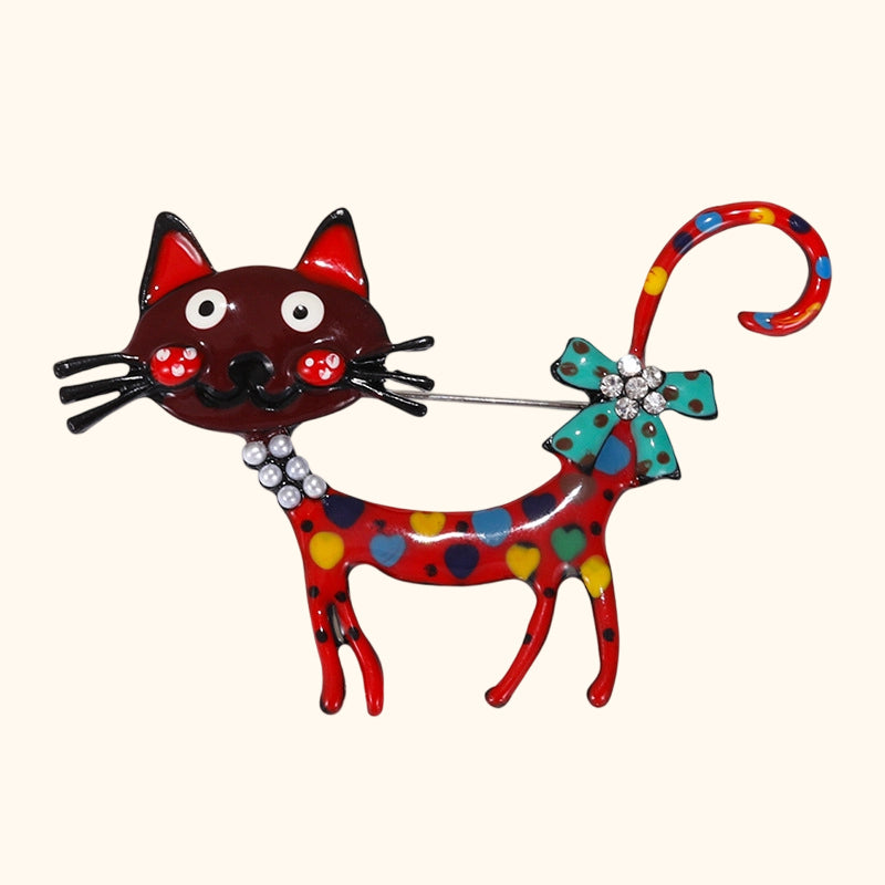 🐱 Broche Chat Cartoon – Une touche de fantaisie pour vos tenues