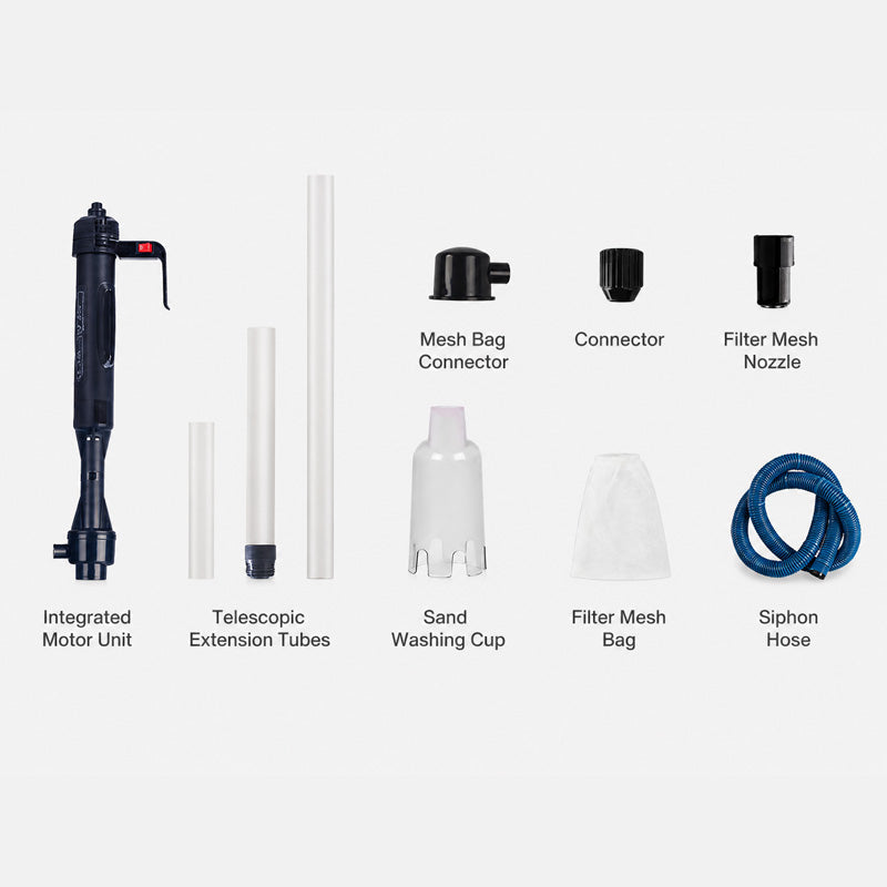 🔥40 % de réduction 🐠Nettoyeur & Aspirateur Électrique d'Aquarium 4-en-1 ✨