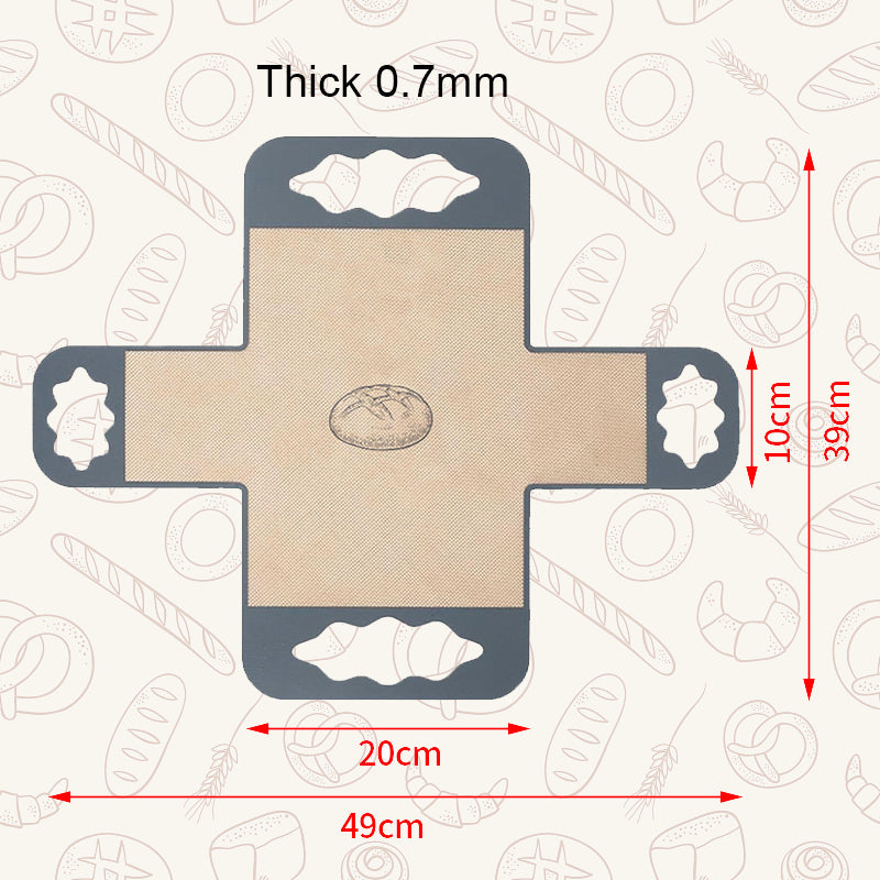 🍪🧺 Tapis de cuisson réutilisable en forme de croix — antiadhésif, résistant à la chaleur et facile à nettoyer