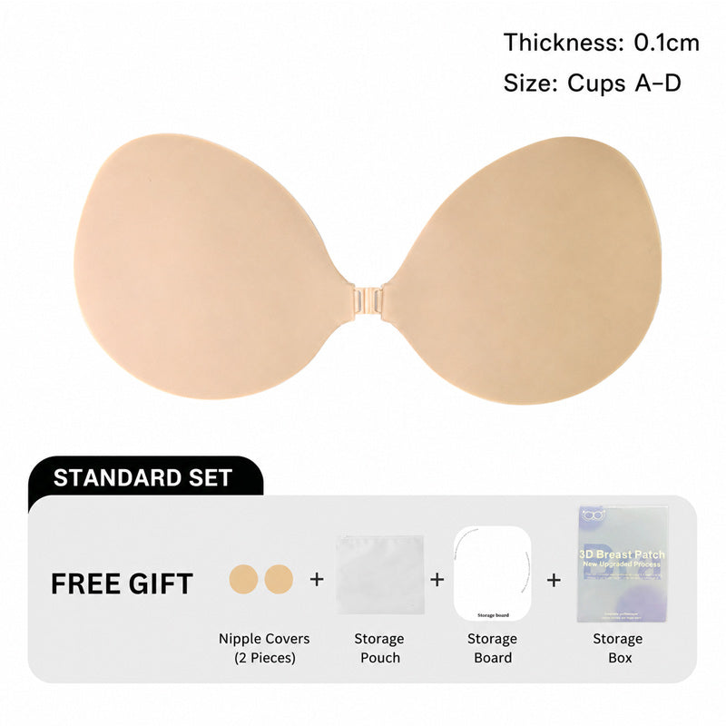 💖 Cache-Tétons Push-Up Invisible en Silicone 3D — Maintien Naturel et Discrétion Absolue ! ✨