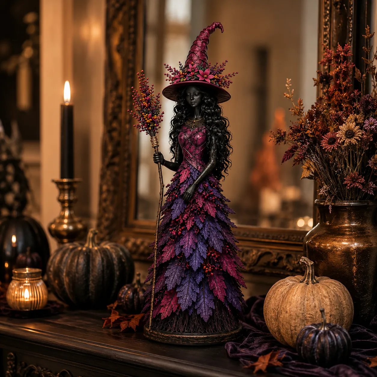 💥DERNIER JOUR -49% - 🧙 Figurine de sorcière d'automne enchantée (📦Achetez-en 3, livraison gratuite)