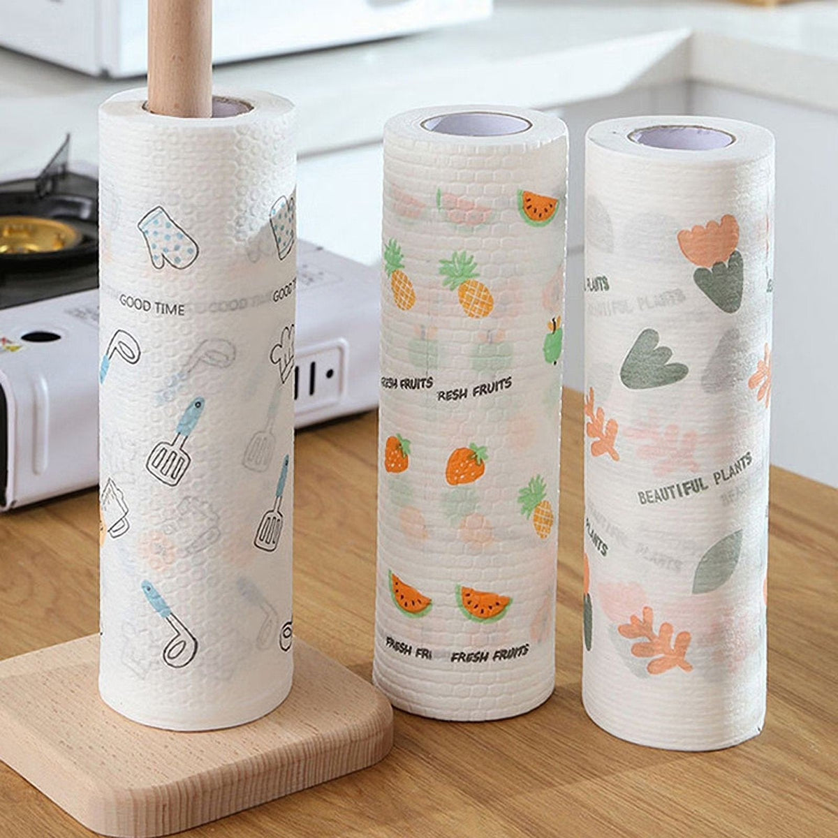 🧻 Rouleau de 50 lingettes nettoyantes réutilisables – Fini les essuie-tout jetables, place à l’économie et à l’efficacité