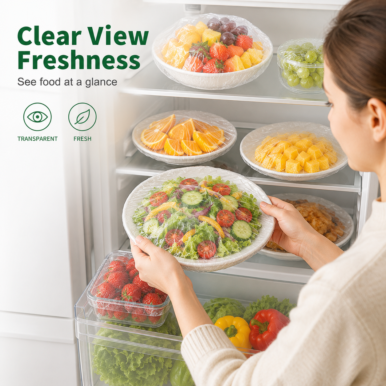 🍽️Couvercles alimentaires universels 🍃 Compatibles avec tous les aliments ! Rangement rapide et pratique