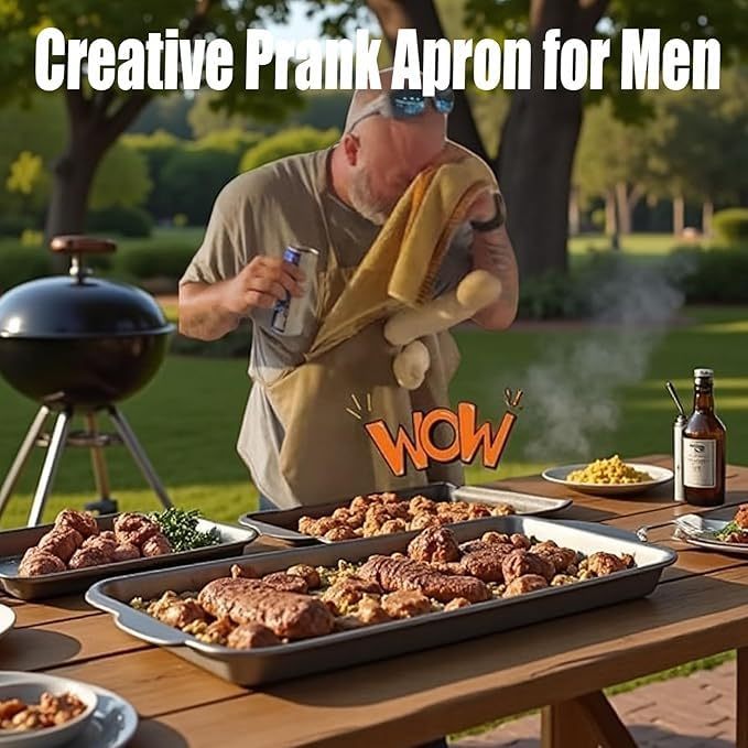 😂 Tablier « Head Chef » à surprise cachée – le cadeau drôle et pratique pour les barbecues et les fêtes