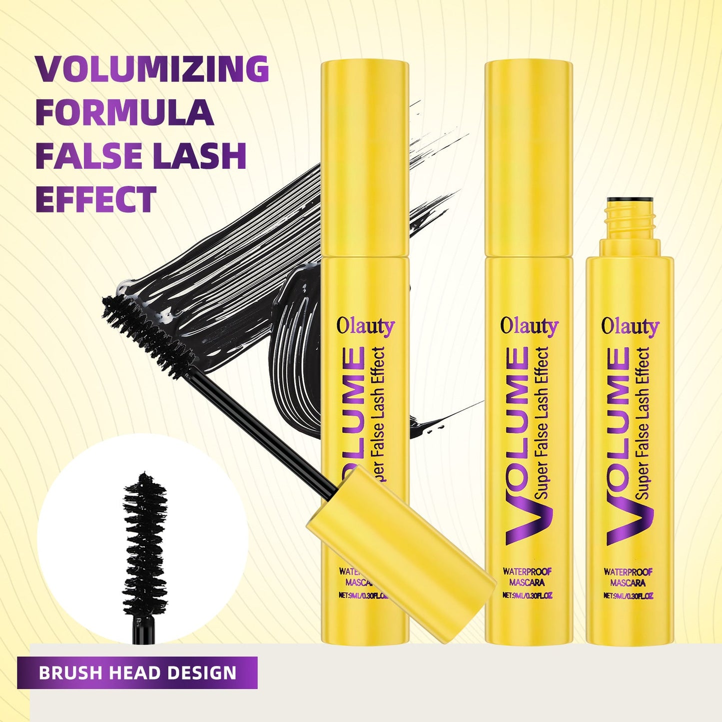Mascara à boules✨💛Formule pour un volume et une longueur optimaux pour des cils fournis et séparés