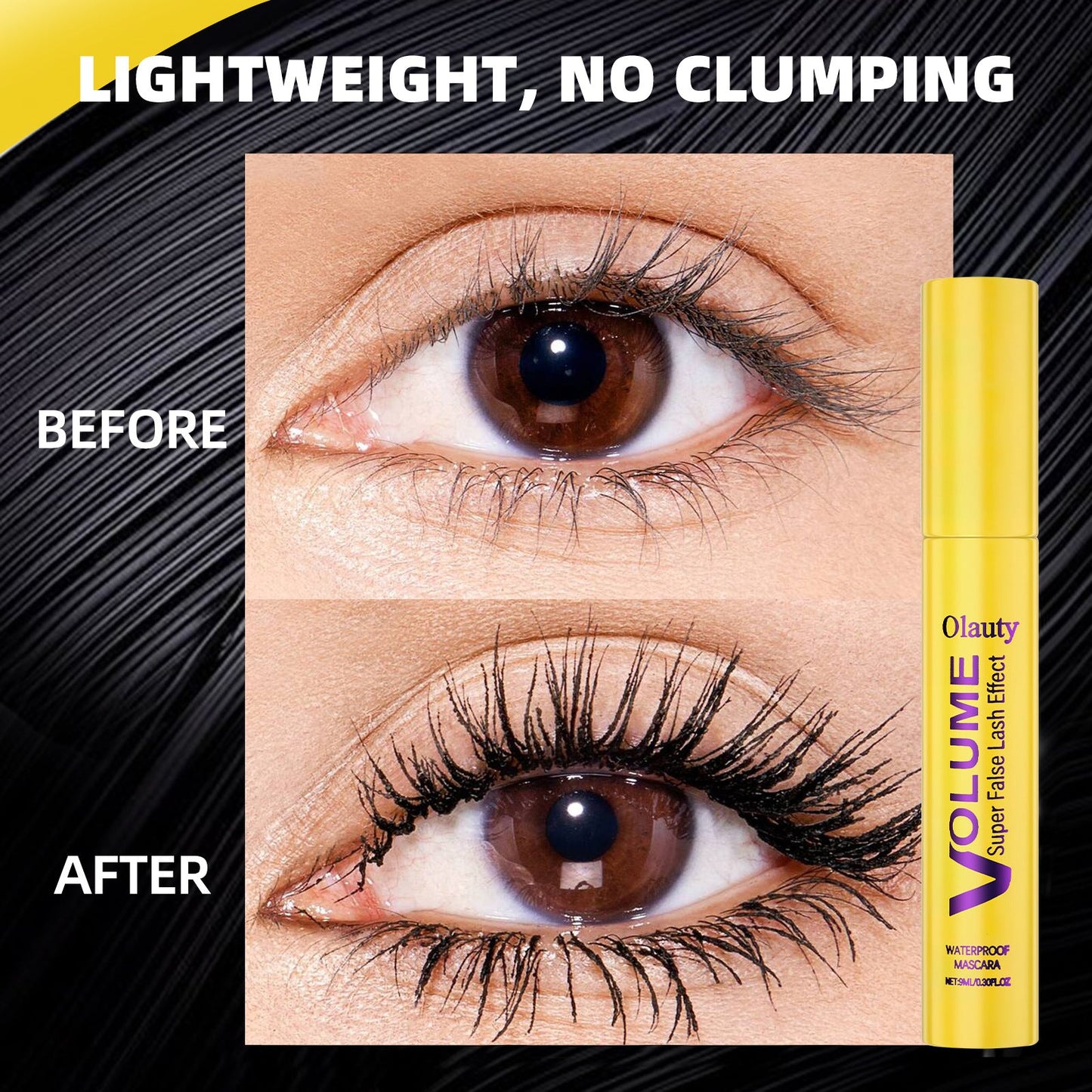 Mascara à boules✨💛Formule pour un volume et une longueur optimaux pour des cils fournis et séparés