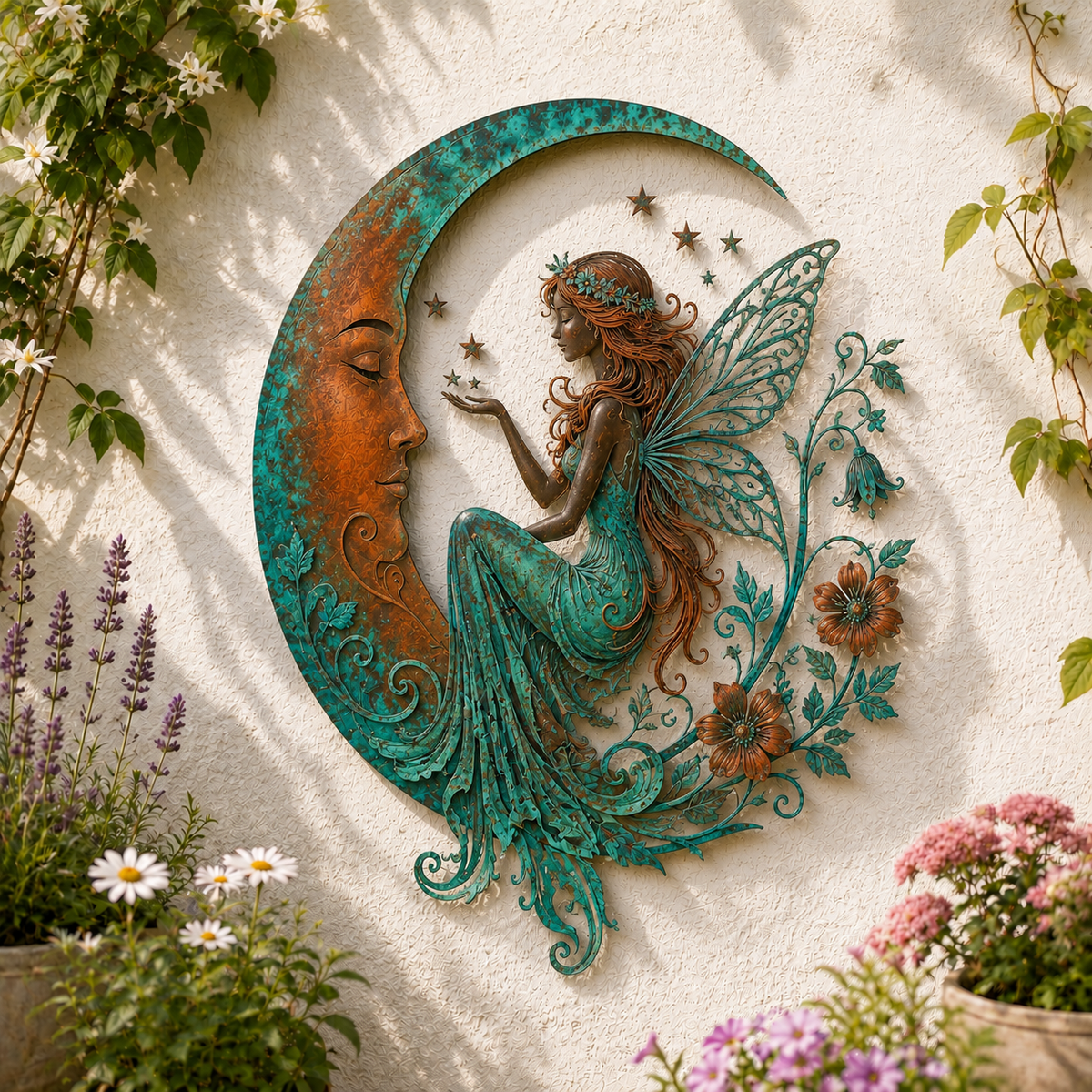 🌙🐝 Décoration Murale Lune & Abeille — Apportez une touche féérique et poétique à vos espaces ! ✨