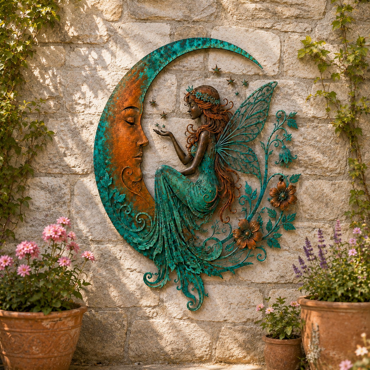 🌙🐝 Décoration Murale Lune & Abeille — Apportez une touche féérique et poétique à vos espaces ! ✨