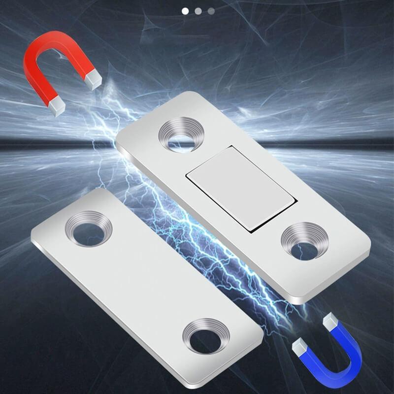 🧲 Loquet Magnétique Ultra-Fin — Vis & Adhésif Inclus pour une Pose au Choix ! ✨