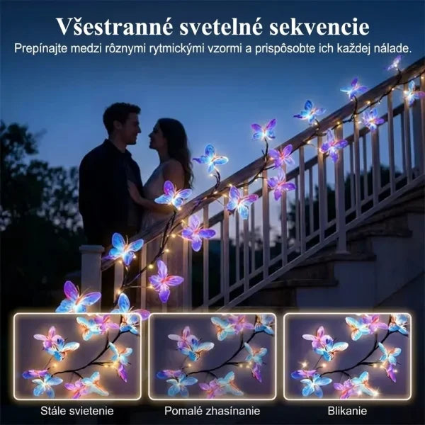 🦋 Guirlande LED décorative en forme de plante grimpante--Une touche féerique pour chambres, jardins et événements