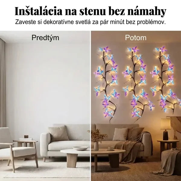 🦋 Guirlande LED décorative en forme de plante grimpante--Une touche féerique pour chambres, jardins et événements