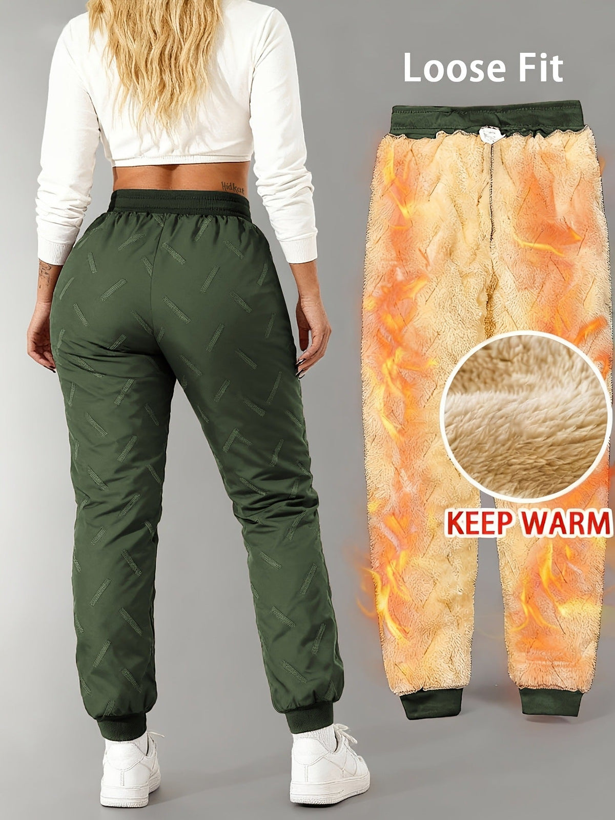 🧣 Pantalon imperméable doublé en polaire – Unisexe, chaud et prêt pour l'hiver🔥