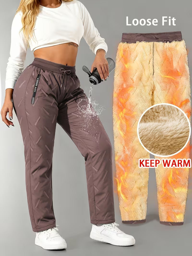 🧣 Pantalon imperméable doublé en polaire – Unisexe, chaud et prêt pour l'hiver🔥