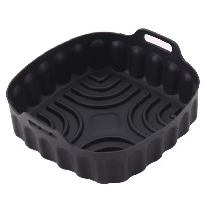 🍳 Panier carré en silicone pour air fryer – base striée, antiadhésif et lavable au lave-vaisselle