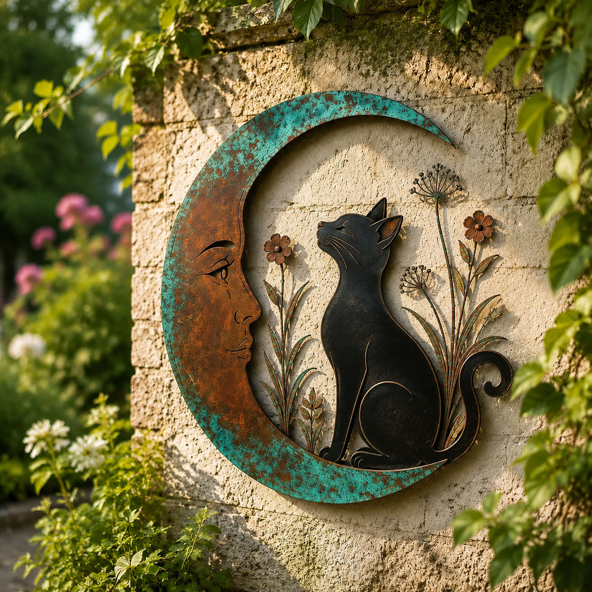 🌙🐝 Décoration Murale Lune & Abeille — Apportez une touche féérique et poétique à vos espaces ! ✨