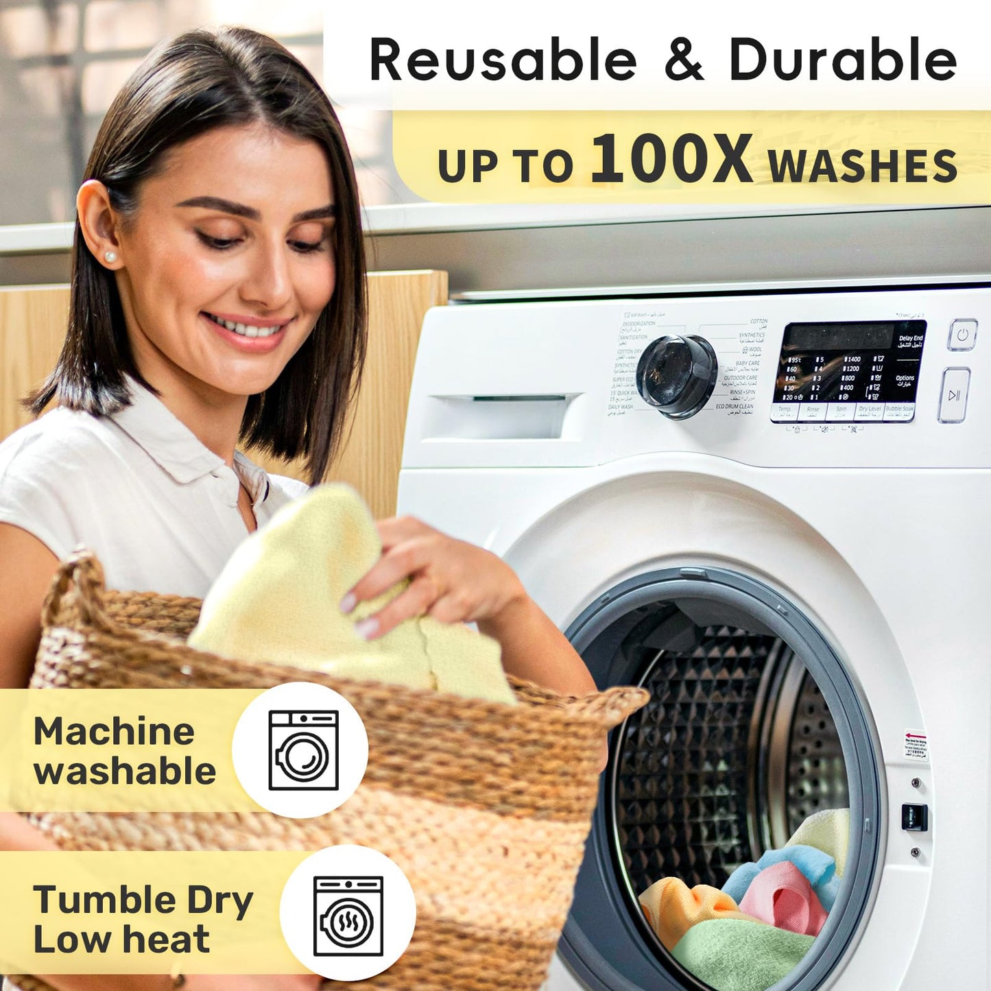 🧼🌀 Rouleau de Lingettes en Microfibre