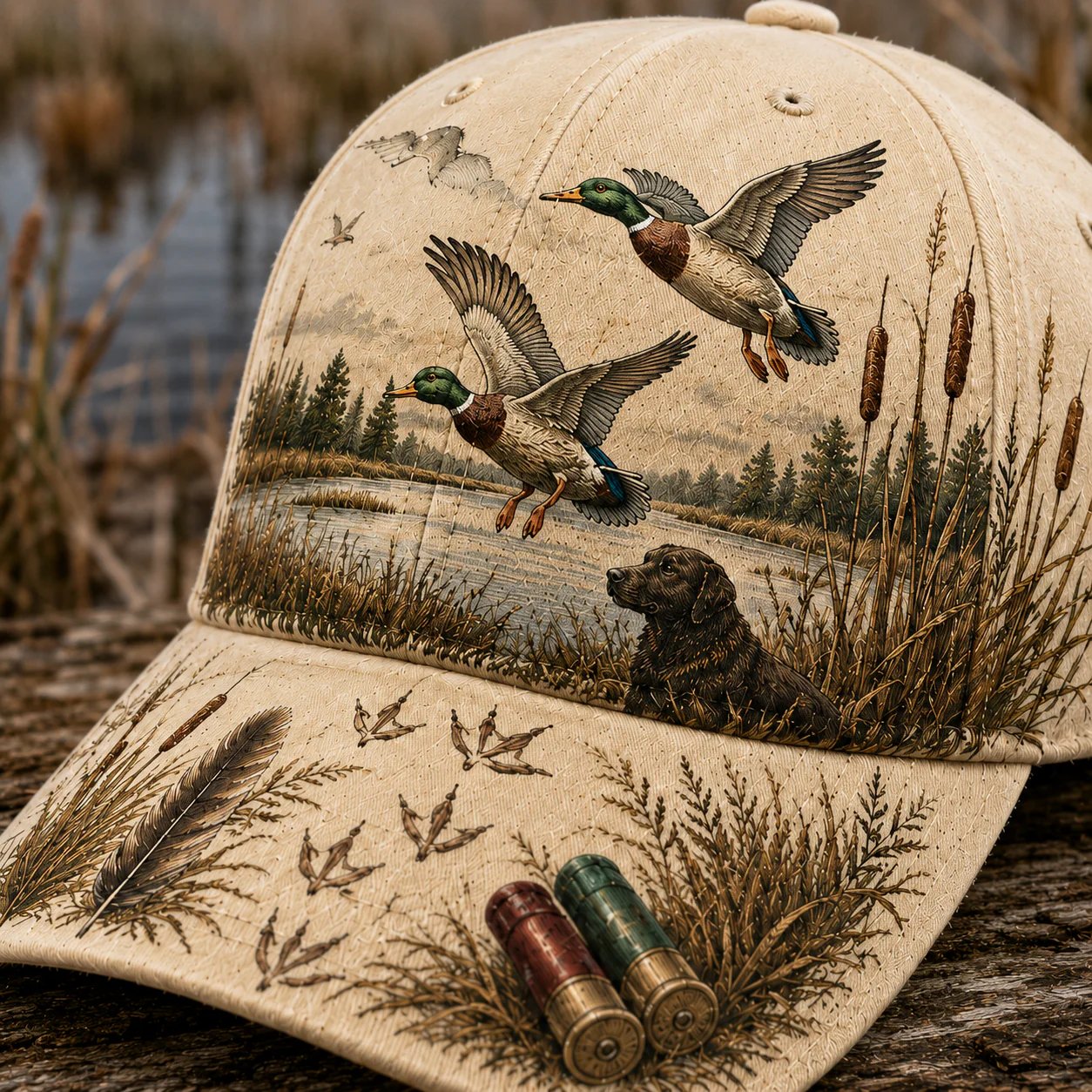 🌾🦆 Chapeau Wild & Ready : Plus qu'un chapeau, un hommage à la passion de la chasse au canard !