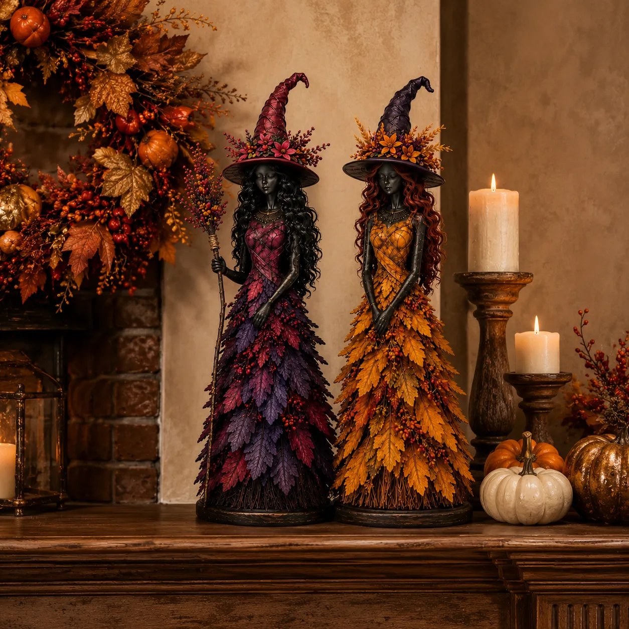 💥DERNIER JOUR -49% - 🧙 Figurine de sorcière d'automne enchantée (📦Achetez-en 3, livraison gratuite)