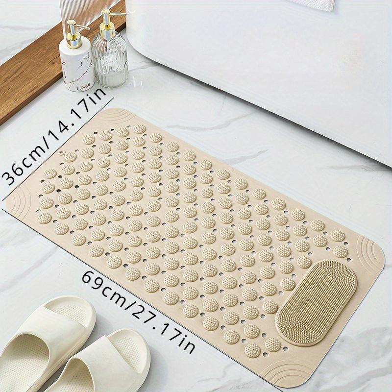 🛁Tapis de bain et de douche extra large antidérapant avec trous de drainage ✨