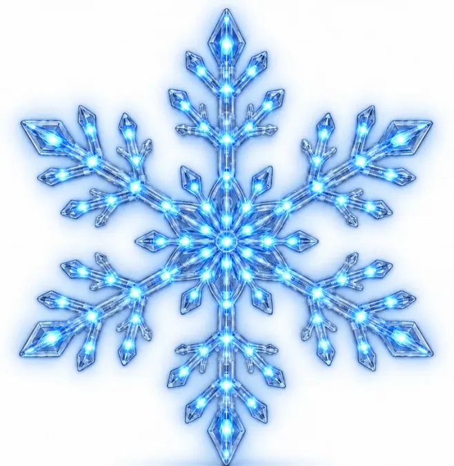 ❄️✨ Guirlande murale LED flocons de neige — accrochez‑la et transformez votre intérieur en paysage hivernal