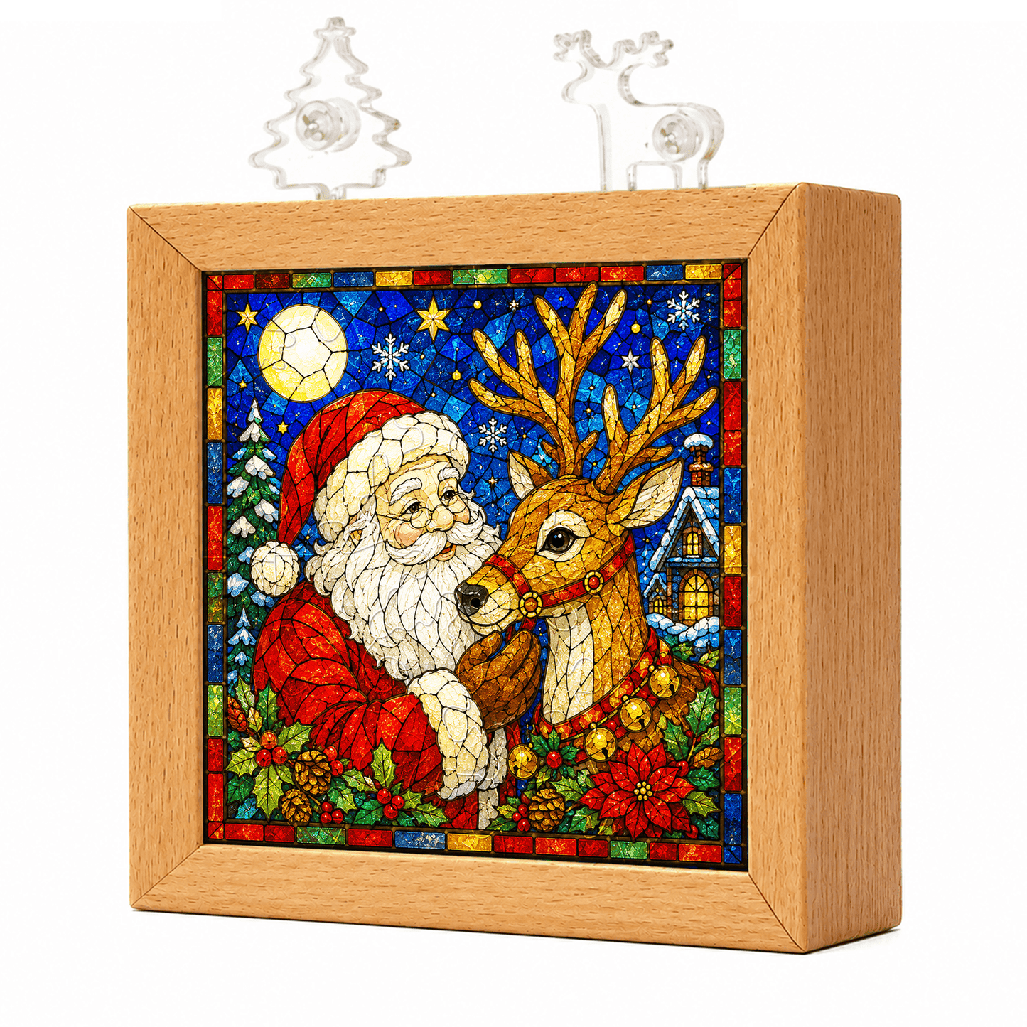 🧩🎄 Lampe de Noël en puzzle acrylique — assemblez votre propre lumière de Noël, pièce par pièce