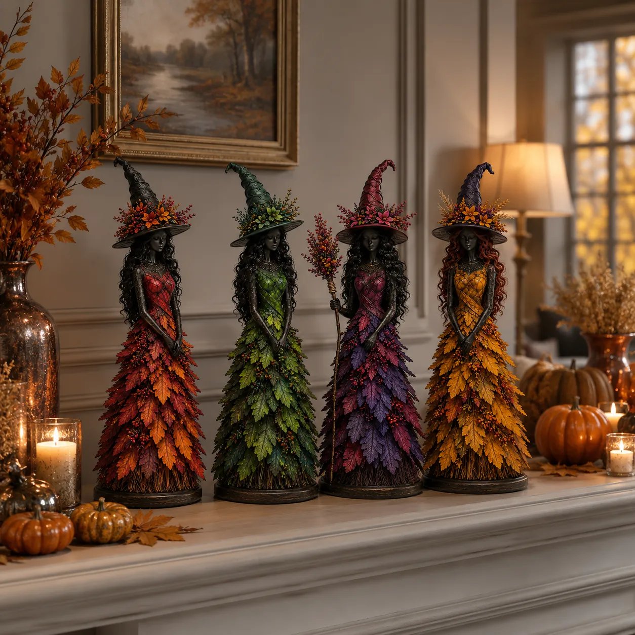 💥DERNIER JOUR -49% - 🧙 Figurine de sorcière d'automne enchantée (📦Achetez-en 3, livraison gratuite)