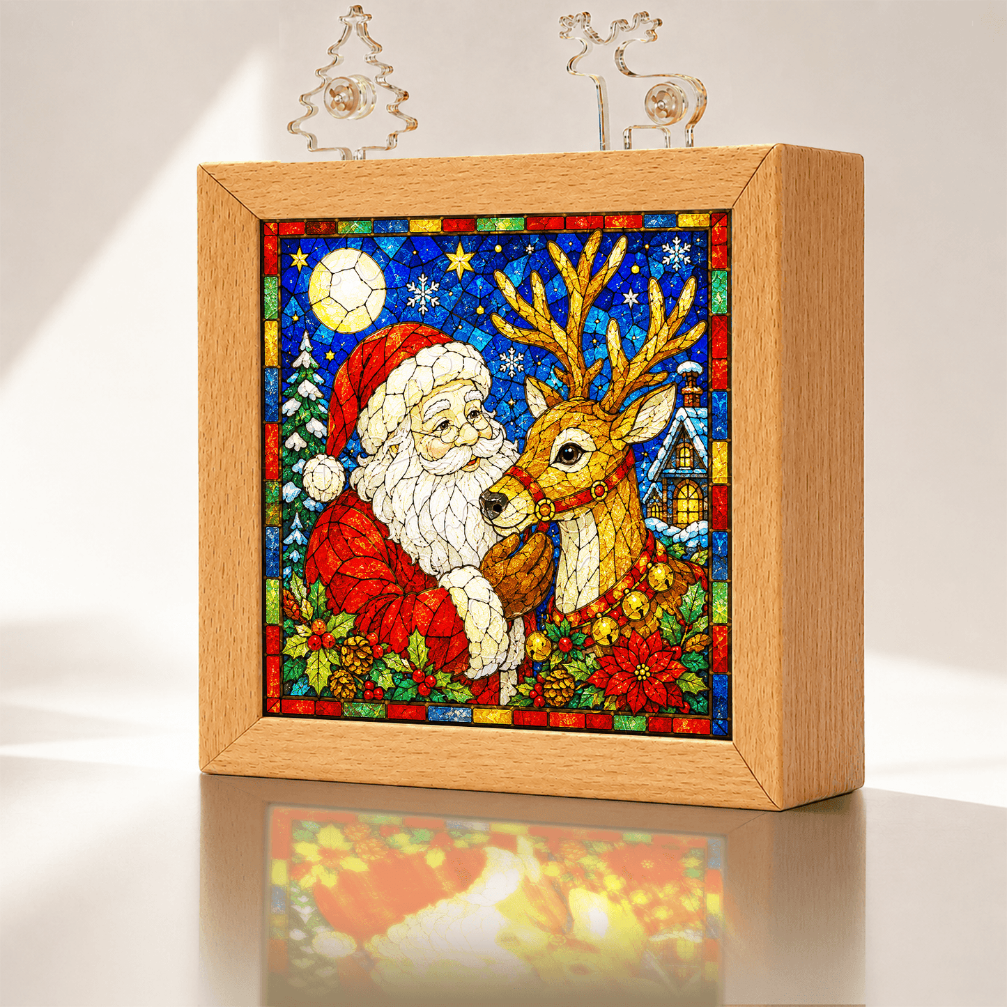 🧩🎄 Lampe de Noël en puzzle acrylique — assemblez votre propre lumière de Noël, pièce par pièce