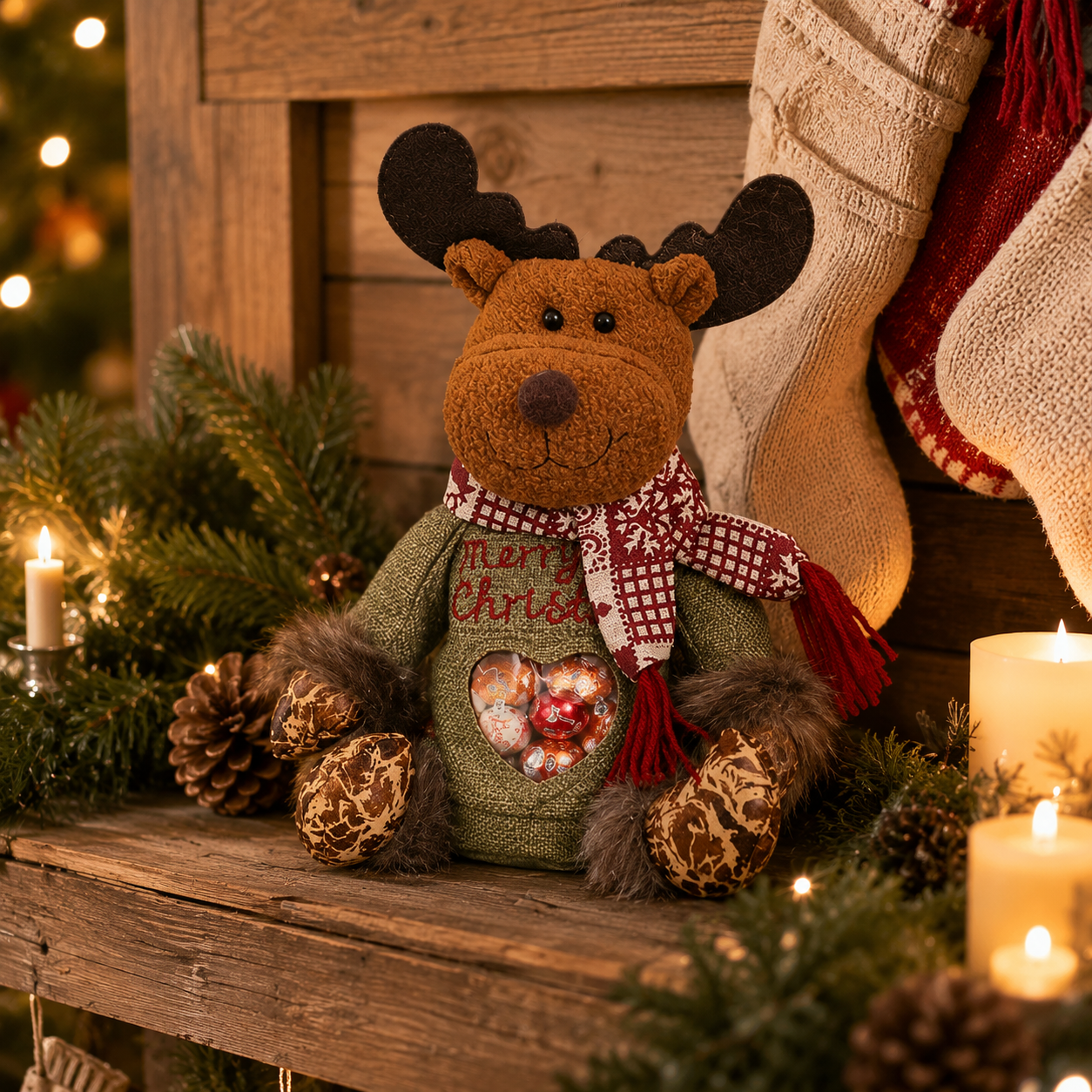 🎄🎁 Sacs‑cadeaux de Noël – réutilisables, spacieux, pour une magie festive