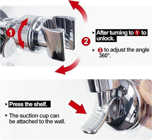 ✨Installez votre pommeau de douche exactement où vous le souhaitez, sans percer ! 🚿