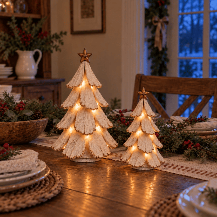 🎄✨Sapin de Noël vintage lumineux – Une touche de nostalgie chaleureuse pour les fêtes💡