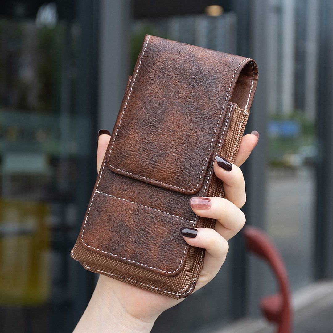 📱Étui de ceinture pour téléphone portable ✨ Étui en cuir multipoches avec porte-cartes