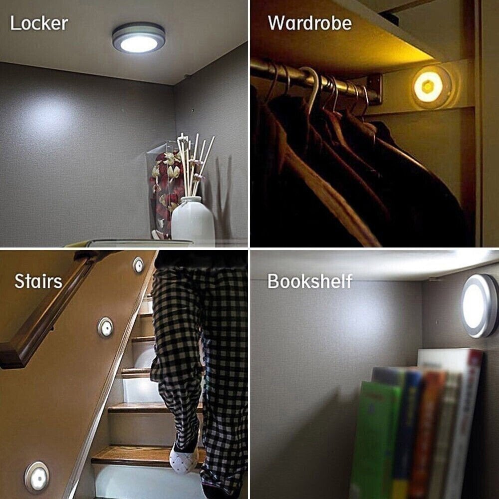 💡 Veilleuse LED à détection de mouvement – fixation magnétique, plus besoin de chercher l’interrupteur la nuit✨