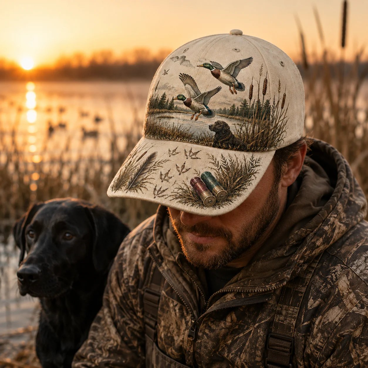 🌾🦆 Chapeau Wild & Ready : Plus qu'un chapeau, un hommage à la passion de la chasse au canard !