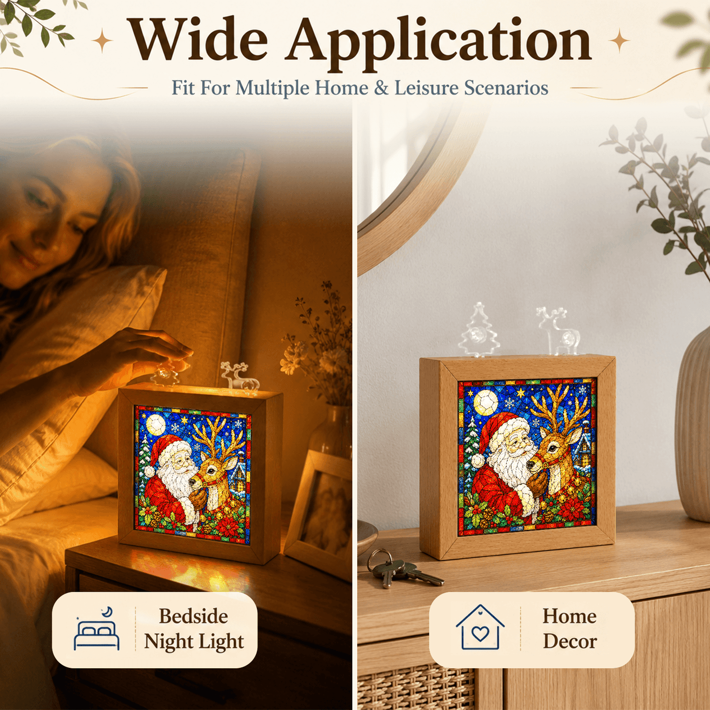 🧩🎄 Lampe de Noël en puzzle acrylique — assemblez votre propre lumière de Noël, pièce par pièce