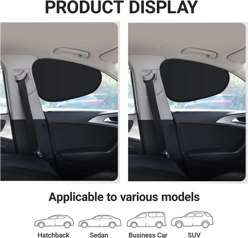 ☀️ Fini les ventouses ! Pare-Soleil Électrostatique Voiture (Protection Anti-UV) 🚗💨