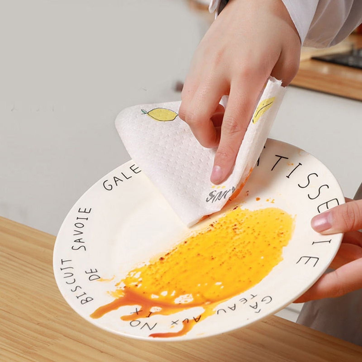 🧻 Rouleau de 50 lingettes nettoyantes réutilisables – Fini les essuie-tout jetables, place à l’économie et à l’efficacité