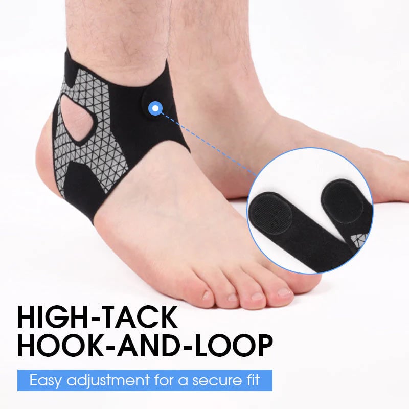 🏃‍♂️ Attelle de cheville élastique ajustable – Retrouvez votre démarche et votre stabilité ! ✨