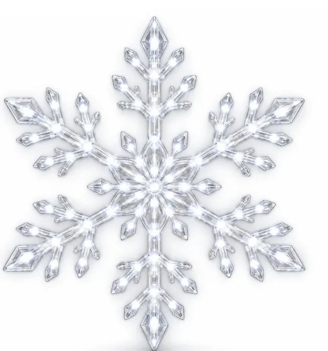 ❄️✨ Guirlande murale LED flocons de neige — accrochez‑la et transformez votre intérieur en paysage hivernal