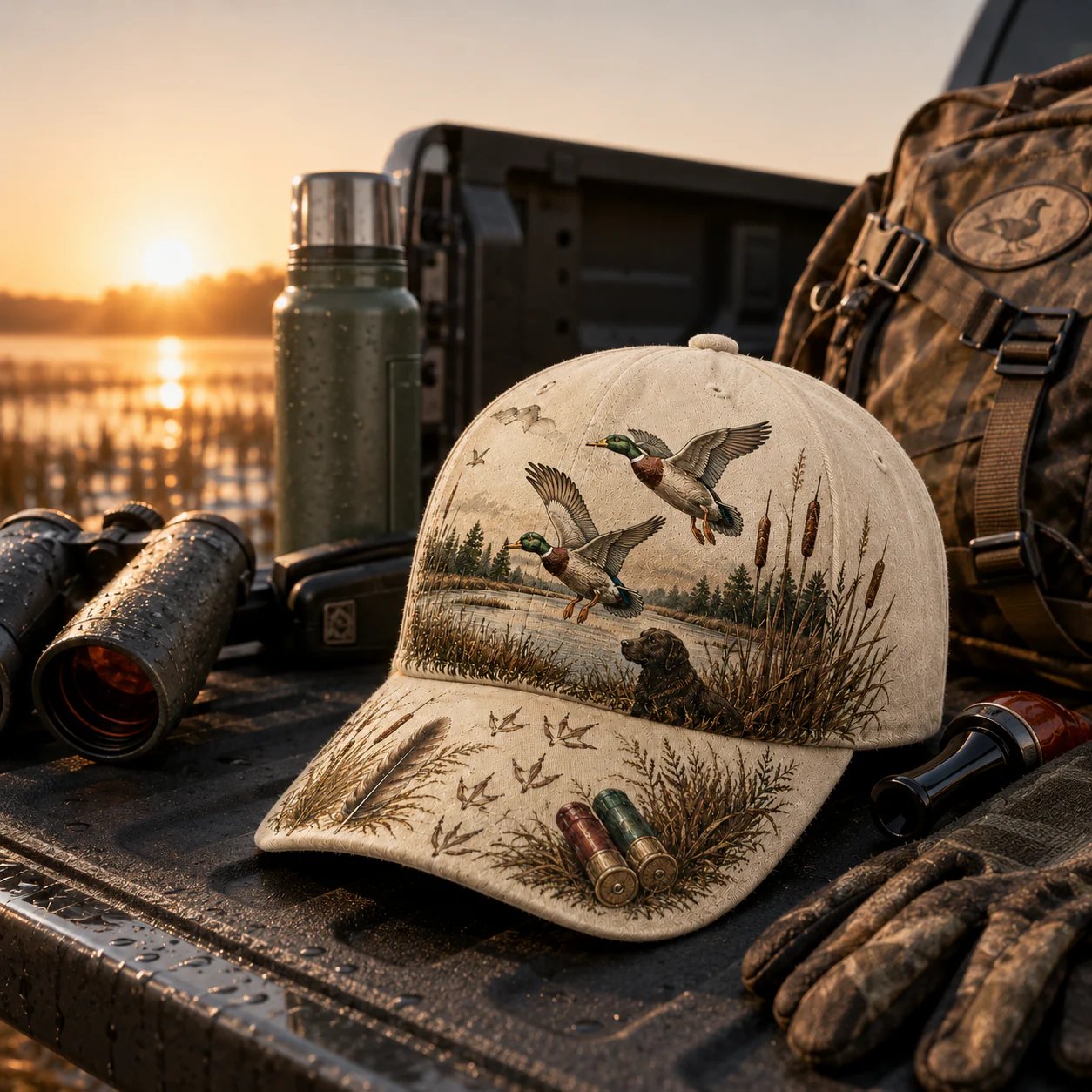 🌾🦆 Chapeau Wild & Ready : Plus qu'un chapeau, un hommage à la passion de la chasse au canard !