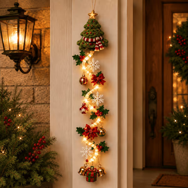 🎄✨ Suspension lumineuse de Noël — une touche festive qui s'illumine en un instant