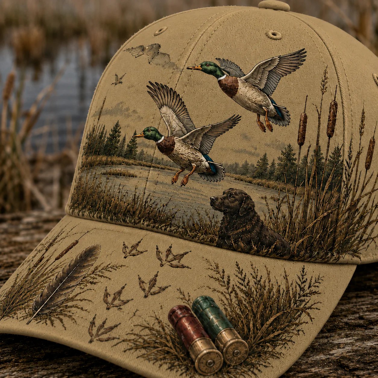 🌾🦆 Chapeau Wild & Ready : Plus qu'un chapeau, un hommage à la passion de la chasse au canard !