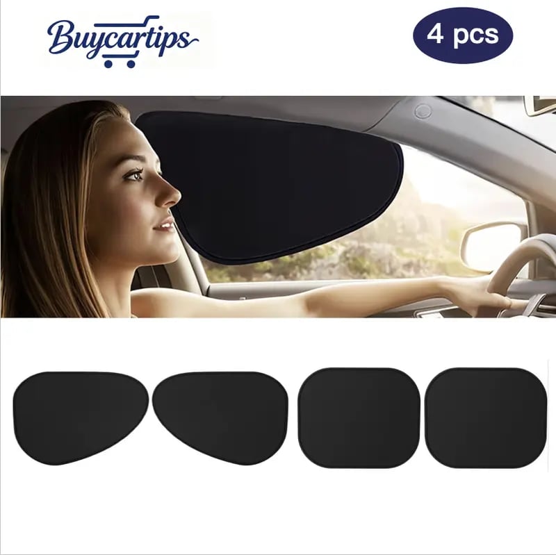 ☀️ Fini les ventouses ! Pare-Soleil Électrostatique Voiture (Protection Anti-UV) 🚗💨