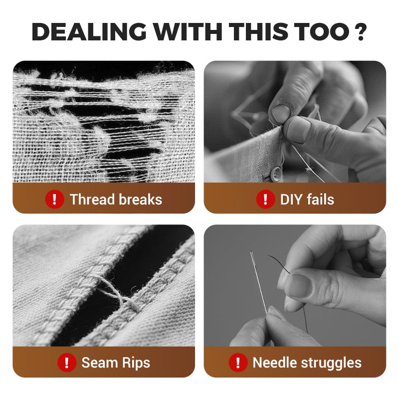 🧵🔥Kit de Couture 37 Pièces Amélioré – Aiguilles Renforcées & Grand Œil pour Seniors ! ✨