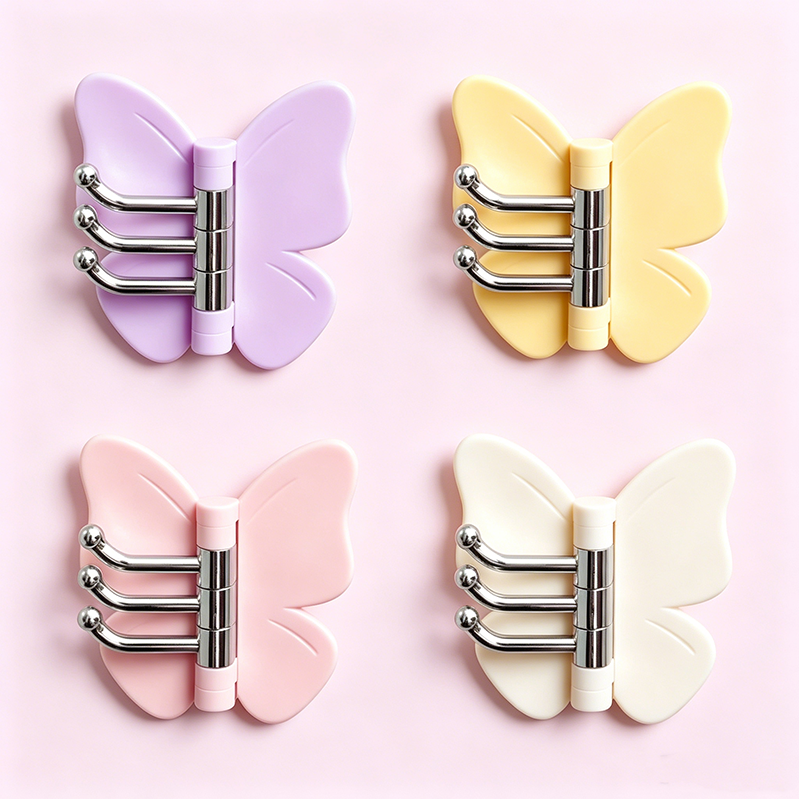 🏡Patère Murale Papillon Orientable – Alliez Charme & Rangement ! 🦋✨